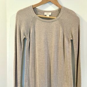 LOFT Beige Tan Long Sleeve Top XSP